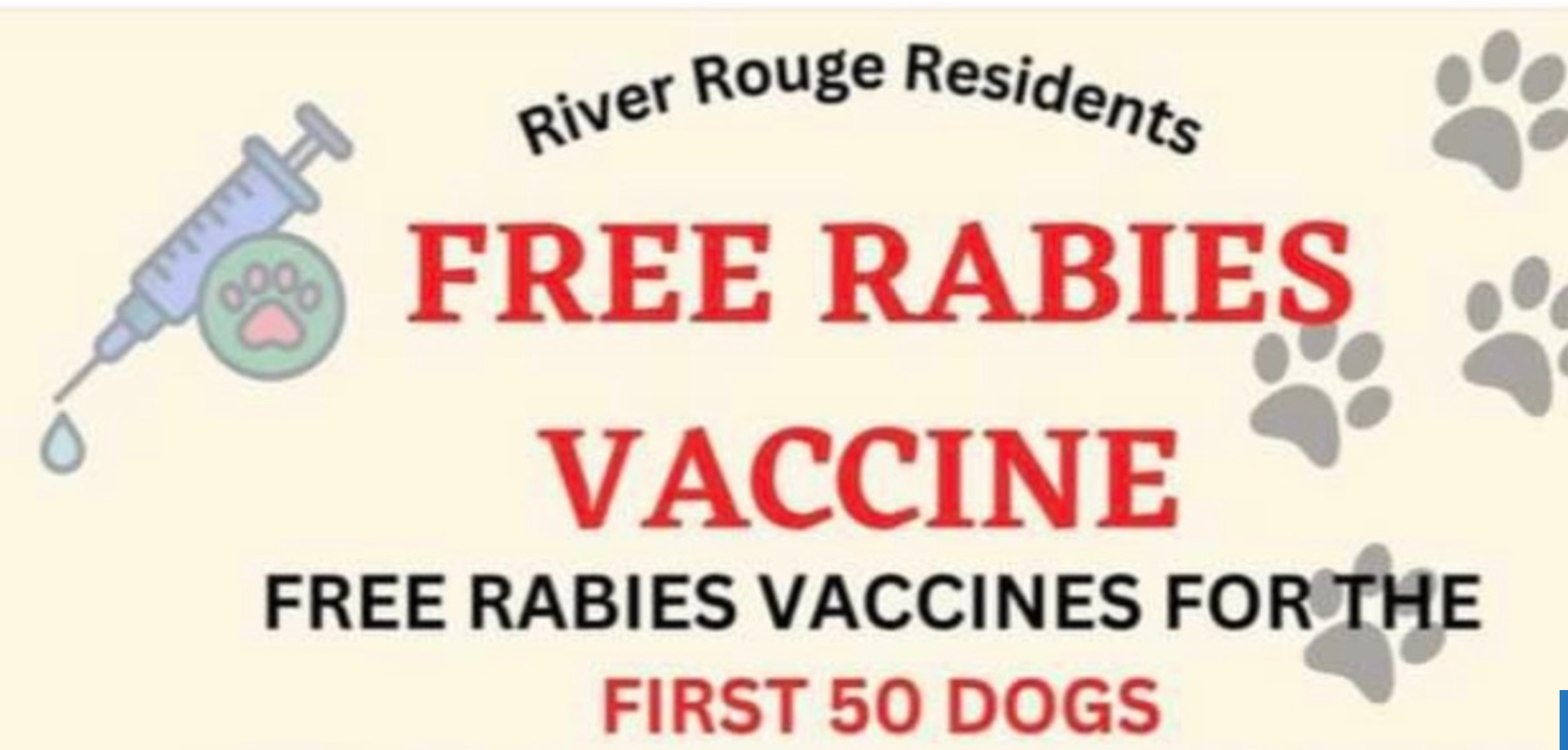 Free Rabies Vaccine January 7th 0414